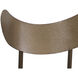Gibbons 36 inch Antique Brass / Charcoal Black Leather Counter Stool